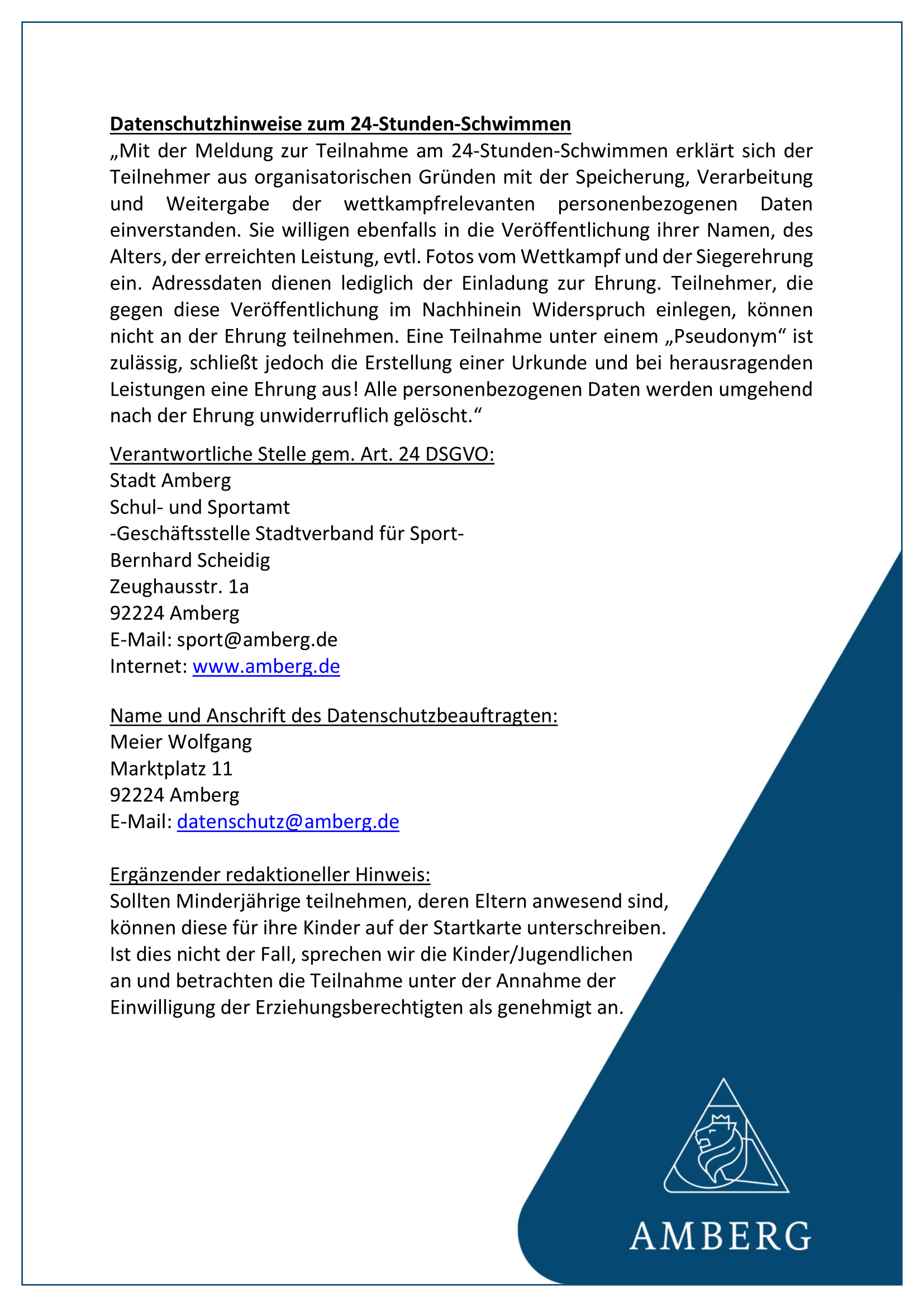 Datenschutz